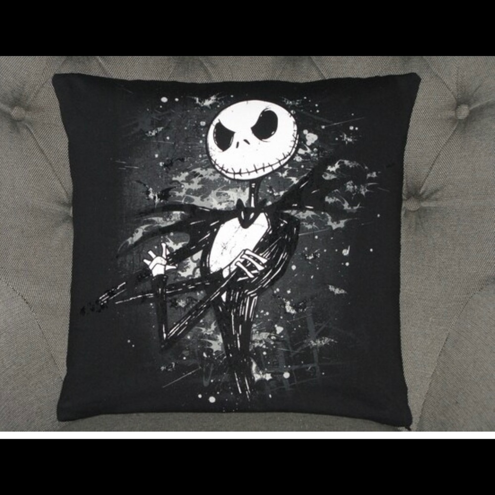 The Nightmare Before Christmas Jack Skellington Handmade TShirt Throw Pillow